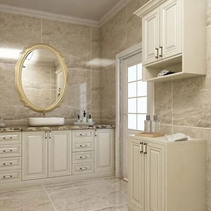 Bonne vente luxe personnalisable avec évier et dessus en quartz vanité de salle de bain armoire en contreplaqué - Product Image 2