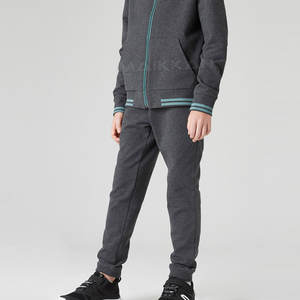 Chándal para niños de 2 piezas personalizado de alta calidad con cremallera patrón sólido ropa informal para niños - Product Image 5