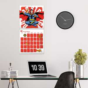 Calendario de Papel Retro de Marvel Comics 2024, Calendario de Adviento Impreso para Exhibición en Mesa de Oficina, para Uso Promocional o Doméstico - Product Image 4