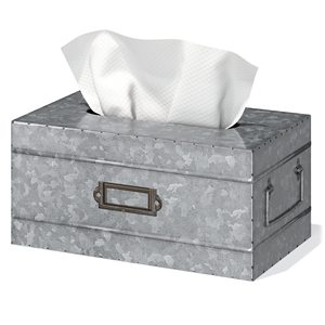 Boîte à mouchoirs de style moderne pour la décoration de la maison, des dîners et des fêtes, porte-serviettes en acier noir avec revêtement en poudre - Product Image 6