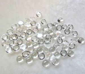 Piedra de cuarzo de cristal Natural de 2mm, cabujón redondo con reverso plano, piedra preciosa suelta del fabricante en línea, India, distribuidor a granel, tienda de proveedores - Product Image 2