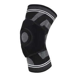 Custom <b>Knee</b> <b>Sleeve</b> with Elastic <b>Compression</b> Thick Sponge Padding for Yoga Wrestling Gymnastics Dance-for Spring Exercise - Product Image 1