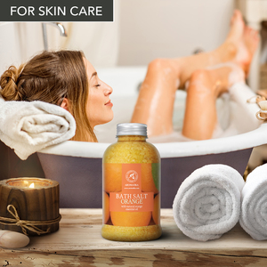 Aromatika Sal Marina Natural de Naranja para Baño Corporal con Aceite Esencial Energizante y Extracto de Mango 600g - Product Image 6