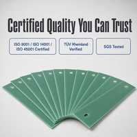 Plaque CNC personnalisée en FR4 et G10 avec trou ovale, 100% fibre de verre vierge, stratifié certifié ISO, isolation