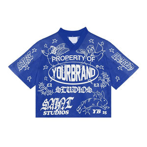 Camiseta de Fútbol Americano de Primera Calidad OEM 2025, Camiseta de Malla Personalizada para Entrenamiento, Camiseta Holgada para Hombre - Product Image 3