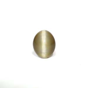 Pierre précieuse minérale verte polie œil-de-chat de 4,75 carats, pierre octogonale à facettes radiantes, 10 mm de hauteur et 8 mm de largeur - Product Image 1