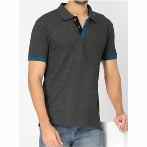 เสื้อยืดผู้ชายแขนสั้นกันยับผ้าฝ้าย100% เสื้อโปโลพิมพ์ลายปัก100% โปโลผ้าฝ้ายสไตล์คลาสสิกพอดีตัวของผู้ชาย - Product Image 5