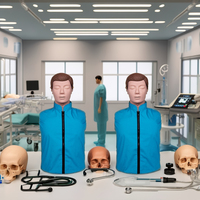 Maniquí de Medio Cuerpo para Entrenamiento de RCP con Indicadores de Retroalimentación, Modelo Médico, Color Piel Humana, Material de Goma y PVC, Marca CISCO