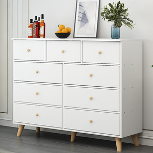Nordic Modern Foldable Wood <b>Storage</b> Cabinets Practical <b>Drawer</b>-Type Chest for Bedroom Dining Living Room Home Furniture Solution - Product Image 5
