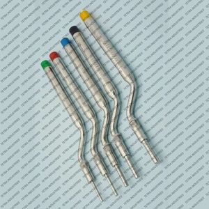 Osteótomos Periótomos Curvos, 5 Piezas, Elevadores Dentales Offset, Elevadores para Elevación de Seno Maxilar, Instrumentos Médicos Quirúrgicos con Punta Cóncava, Manual - Product Image 4