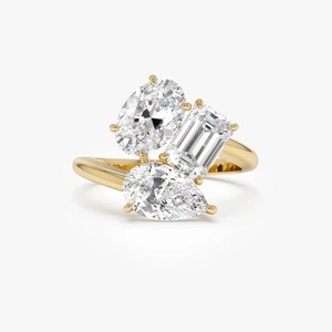 Anillo de Diamantes Cultivados en Laboratorio con Corte Múltiple Divino, 3.05 Ct E-F VS, Oro de 14K, Joyería Fina para Ocasiones Especiales y Fiestas - Product Image 3