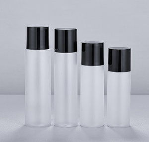 Bouteille Pure Dew en plastique dépoli peint par pulvérisation, à épaule droite, 24 dents, 120 ml, avec double couvercle argenté, pour eau et lait - Product Image 4