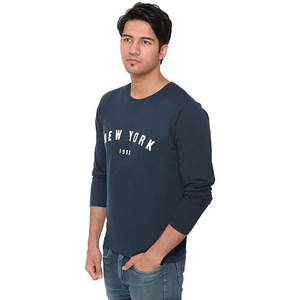 Camiseta de lujo de algodón pesado liso de rango superior, camiseta unisex con estampado personalizado de logotipo, camiseta en blanco con cuello simulado, camiseta de gran tamaño para hombre - Product Image 3