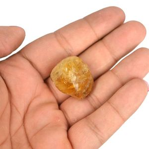 Pierre de Citrine Naturelle Roulée pour la Prospérité, l'Abondance et le Succès - Cristal de Guérison Énergisé par le Reiki - Product Image 4