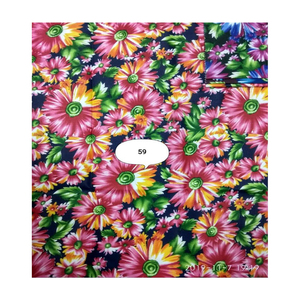 Tissu imprimé en satin de coton écologique Matériau doux extensible Respirant Fiable pour accessoires et vêtements textiles pour la maison - Product Image 2