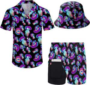 Camisa de Hombre de Verano, Estilo Casual, Estampado Completo, Camisa Hawaiana de Manga Corta para Hombre - Product Image 1