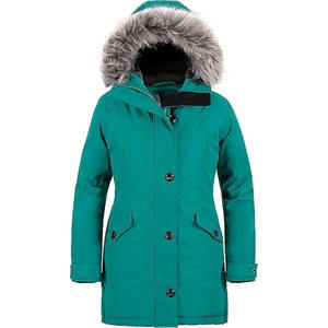 Veste matelassée d'hiver pour femmes, moderne et tendance, unie, respirante, en tissu tissé, coupe-vent, construction isolante - Product Image 1