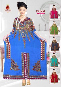 Vente chaude de haute qualité africaine de grande taille en vrac soie imprimé caftans de luxe de marque soie femmes africaines vêtements - Product Image 2