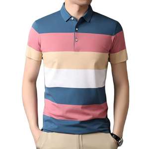 Ropa de hombre de manga corta transpirable de secado rápido informal en blanco liso de algodón poliéster al por mayor impresión personalizada OEM - Product Image 6