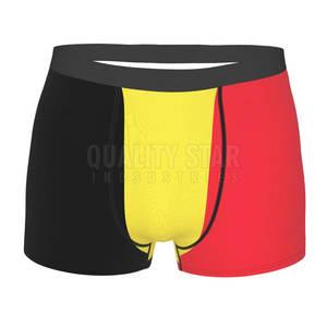 Calzoncillos de algodón y poliéster para hombre, bóxer de talla grande, transpirable, con logotipo personalizado - Product Image 1