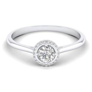 REYES Bagues en or jaune 14 carats taille ronde 0.62 carats personnalisées avec diamant de laboratoire Cadeau de fiançailles de mariage exquis Bijouterie fine - Product Image 5