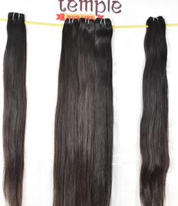 Extensions de cheveux humains 100% vierges brutes vietnamiennes Super Wave couleur naturelle indienne noire pour femmes bon marché fabriquées à la machine - Product Image 2