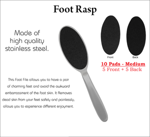 Limes à pieds de qualité supérieure double face, manche en acier inoxydable, design unique, limes à pieds - Product Image 2