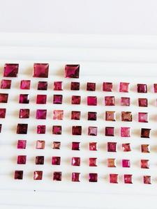 Pierres précieuses taillées émeraude en tourmaline rose certifiées IGI traitées thermiquement - Product Image 5