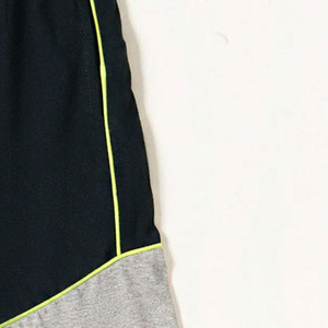 Pantalones cortos de alta calidad para hombre, malla ecológica, diseño de retazos transpirable, cintura media, cierre de cordón, Color sólido - Product Image 5