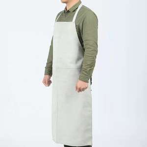 Delantal de cuero térmico a prueba de fuego personalizado para Trabajador de soldadura - Product Image 4