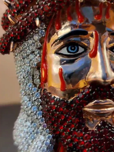 ยูนิเซ็กส์ทำจากคริสตัลเพชรโมอิสทำจากคริสตัลเพชรโมอิสสไตล์วินเทจชุบทอง18K สำหรับทุกเพศ - Product Image 3