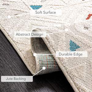 Alfombra Moderna de Polipropileno Texturizado Netline, Alfombra Geométrica de Pelo Medio que No Desprende Pelusa para Sala de Estar, Alfombras para el Hogar - Product Image 2