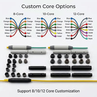 Fiber Optic Breakout Kit MPO MTP Fanout Assembly Ribbon Fiber Distribution Box 12F 24F LC SC Pigtail Termination Data 5G