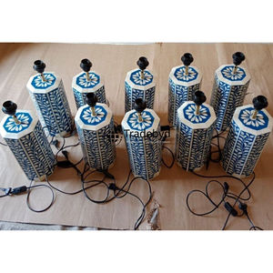 Elegante Lámpara de Mesa LED E26 AC de Lujo Hecha a Mano con Incrustaciones de Hueso para Decoración de Dormitorio y Sala de Estar Tradebyd - Product Image 2