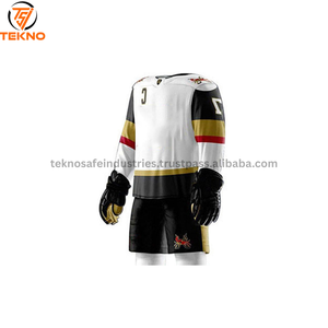 Vêtements de sport par sublimation de style unique Ensemble d'uniformes de hockey sur glace personnalisés Ensemble d'uniformes de hockey sur glace de couleur personnalisés Entretien OEM - Product Image 4