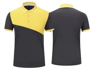 Polo personalizado de 5 colores, camisa de solapa deportiva transpirable con logotipo DIY/impresión de texto | Diseño de manga corta de bloque de color - Product Image 3