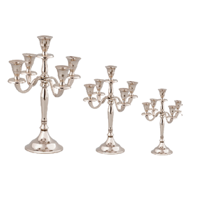 Portavelas T-Light de cinco brazos, centro de mesa de Metal resistente, Iglesia de latón, decoración moderna, forma rectangular hecha a mano - Product Image 5