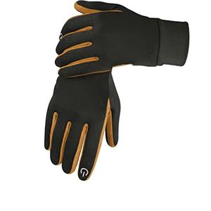 Gants de cyclisme d'hiver coupe-vent et respirants à doigts entiers, 90% polyester 10% élasthanne, pour homme et femme, course à pied et vélo - Product Image 1