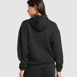 2025 nouveau unisexe goutte épaule femmes à capuche Logo personnalisé 100% coton décontracté Streetwear pour l'hiver - Product Image 3