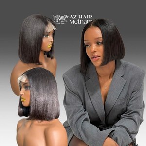 วิกผมบ็อบผมตรงปลายแหลมผมมนุษย์ชาวเวียดนาม - Product Image 6