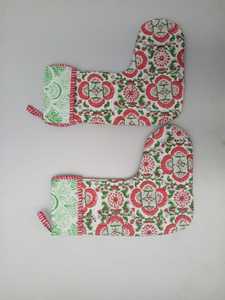 Bán Buôn Handmade Cổ Điển Kantha Cotton Stocking Sang Trọng Ấn Độ Santa Claus Hình Dạng Giáng Sinh Stocking - Product Image 2