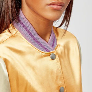 Veste bomber d'hiver pour femmes, design personnalisé, meilleure qualité, respirante, épaules tombantes, veste en satin pour femmes - Product Image 3