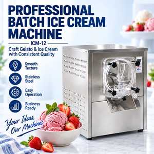 เครื่องทำไอศกรีม Kolice ICM-12 แบบตั้งโต๊ะ ความจุ 15-20 ลิตร ถัง 6 ลิตร หน้าจอดิจิตอล 110V 220V - Product Image 1
