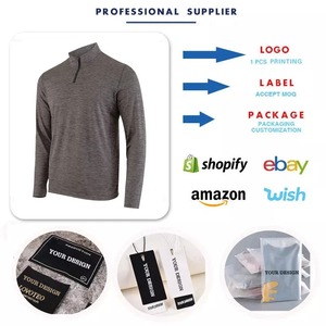 UPF50 Sun Protection <b>Shirts</b> for Men Summer Long Sleeve UV Protection Top 1/4 Pullover Golf <b>Swimming</b> <b>T</b>-<b>Shirt</b> - Product Image 6