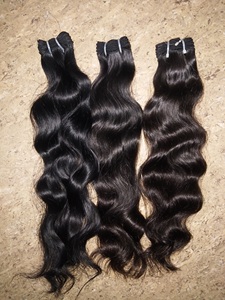 Vente en gros d'extensions de cheveux brésiliens vierges non transformés de haute qualité 8 "28" 30 "trame de cheveux Remy indienne vague de dentelle vagues naturelles - Product Image 2