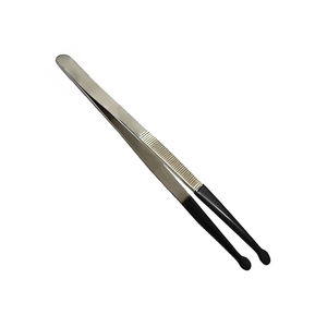 High Quality 1 Pc Pearl <b>Craft</b> And Bead Holding Tweezers Grip Coated Tip 15.5 cm Tweezers Clamps Body Piercing <b>Tool</b> - Product Image 4