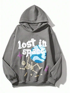 Mujeres Drop-shoulder, sudaderas con capucha para mujer Graphic Drawstring Thermal Lined Hoodie para Street Wear Sudadera con capucha de alta calidad - Product Image 2