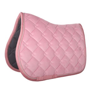 Katrai-Tapis de Selle de Dressage en Tissu Rose Clair, Sottosella Schabracken, Selleria Zadeldekje - Product Image 3