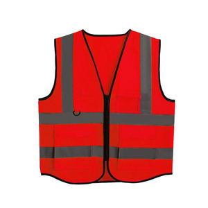 Chaleco reflectante de poliéster para construcción - Product Image 3