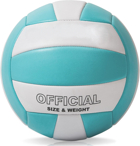วอลเลย์บอลชายหาดกลางแจ้งขนาด5นิ้วสำหรับผู้ใหญ่ขนาด18แผงเคลือบด้วยหนัง PU สำหรับฝึกในสระว่ายน้ำ - Product Image 1